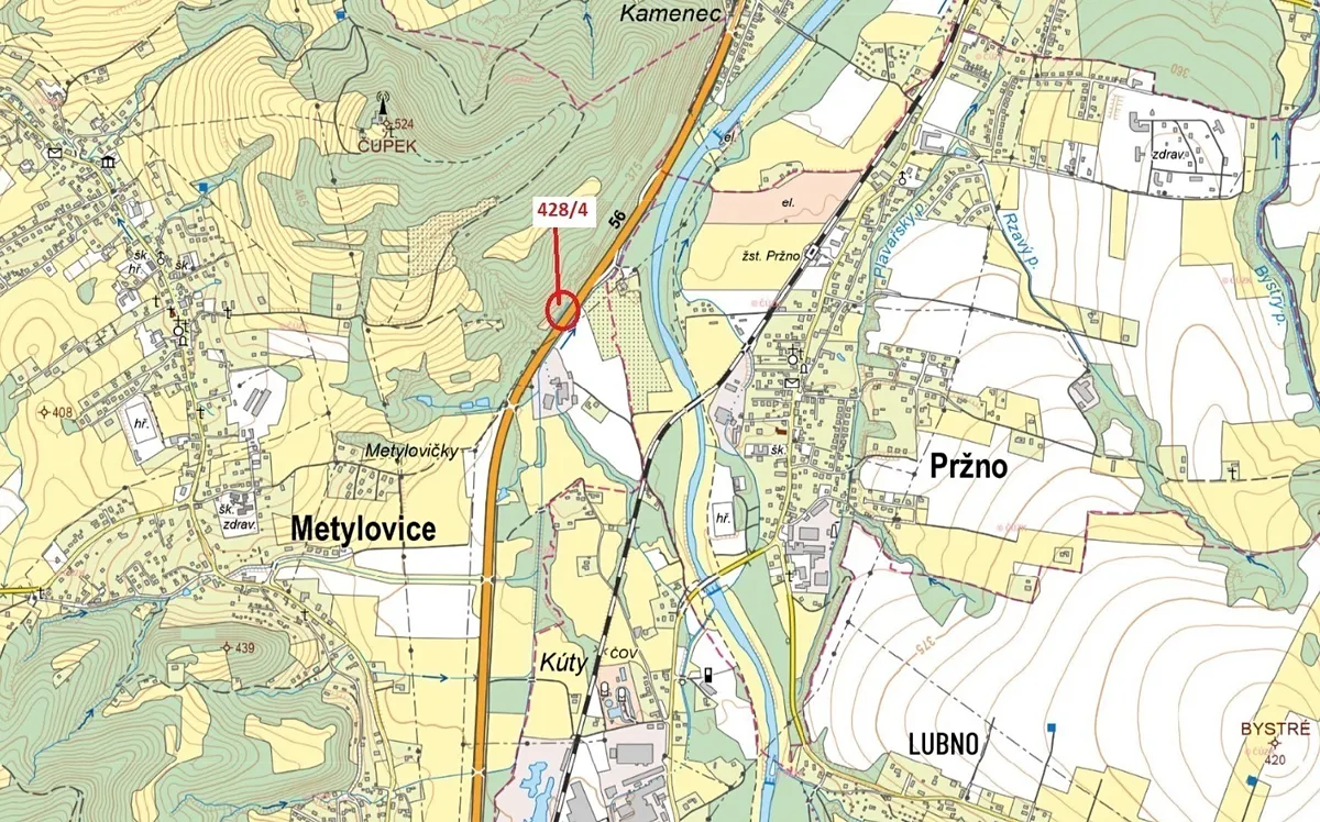 Dražba lesa 770 m²